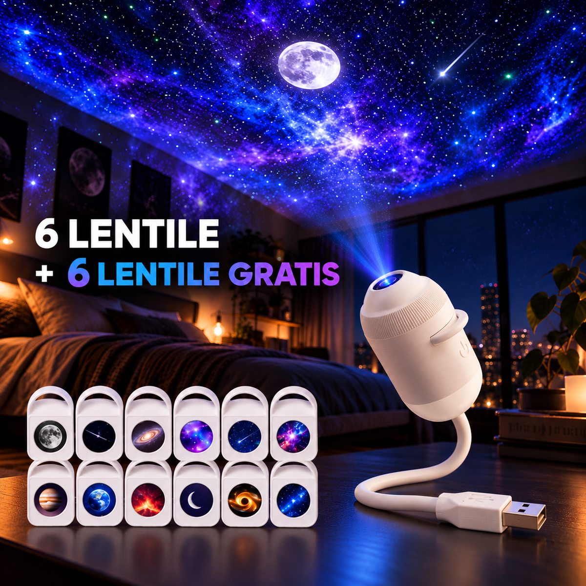 Proiector Galaxie 360°